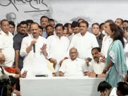 ncp ajit pawar appeal to party worker to stay calm and we will discuss with sharad pawar on to retire from party president post | “सर्वांची सहनशीलता संपली, तुमच्या मनासारखं करू”; अजित पवारांचा कार्यकर्त्यांना शब्द!