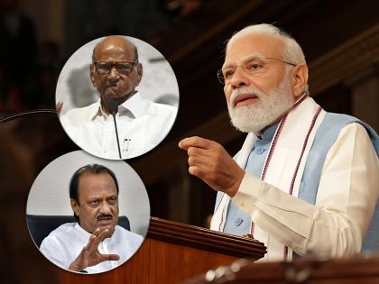 Sharad Pawar and Ajit pawar on the same platform for the first time after partition Present at narendra modi award ceremony | फुटीनंतर शरद पवार अन् अजितदादा प्रथमच एका मंचावर; मोदींच्या पुरस्कार सोहळ्यात उपस्थित