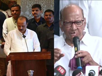 expelling of 9 ministers from NCP including Ajit Pawar; Sharad Pawar's big moves from Delhi NCP's National Executive meeting | अजित पवारांसह ९ मंत्र्यांना राष्ट्रवादीतून काढले; दिल्लीतून शरद पवारांच्या मोठ्या हालचाली