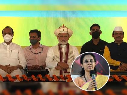 supriya sule targets pm narendra modi over pune dehu program deputy cm ajit pawar dont get chance to speak devendra fadnavis | Supriya Sule On Narendra Modi : मोदीजी, तुम्ही महाराष्ट्राचा एवढा द्वेष का करता?; सुप्रिया सुळेंचा सवाल