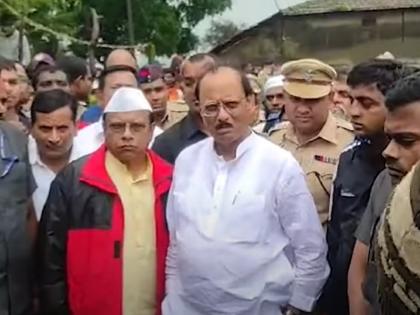 Ajit Pawar inspects the violence-hit area of Vishalgad; Said on encroachment... | विशाळगडावरील हिंसाचारग्रस्त भागाची अजित पवारांकडून पाहणी; अतिक्रमणावर म्हणाले...