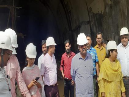 Kashedi tunnel will be completed soon; Minister Ravindra Chavan inspected | कशेडी बोगदा लवकरच होणार पूर्ण; मंत्री रवींद्र चव्हाणांनी केली पाहणी