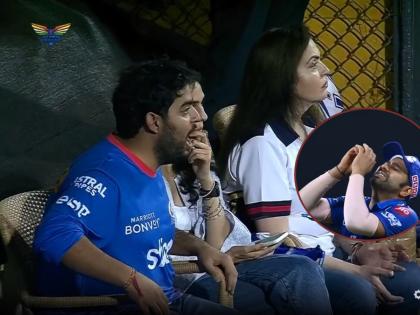 IPL 2022 MI vs LSG Live Updates : Mumbai Indians owner Akash Ambani erupts After Manish Pandey hit six, Rohit Sharma's face shows frustration; See what happened  | Akash Ambani IPL 2022, MI vs LSG Live Updates : मुंबई इंडियन्सचे मालक आकाश अंबानी भडकले, Rohit Sharmaच्या चेहऱ्यावर नैराश्य दिसले; पाहा काय घडले 
