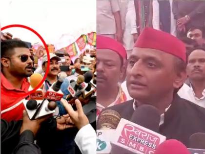 Video: Yogi called you a tap thief...; Akhilesh Yadav angry on journalist in Madhya pradesh Election Campaign | योगींनी तुम्हाला नळ चोर म्हटले...; पत्रकाराने विचारताच अखिलेश यादव भडकले, नको नको ते बोलले