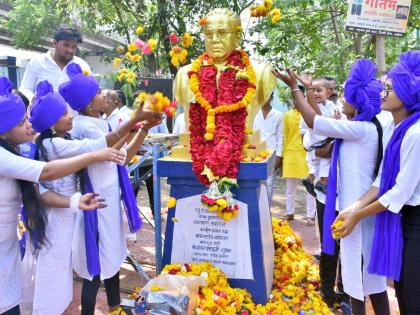 homage to the great man babasaheb ambedkar jayanti in akola | महामानवाला मानवंदना; बाबासाहेबांचा जयघोष निनादला!