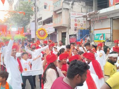 Akola the sky was resounded with the shout of Jai Shri Ram | अकोल्यात जय श्रीरामच्या जयघोषाने आसमंत निनादला