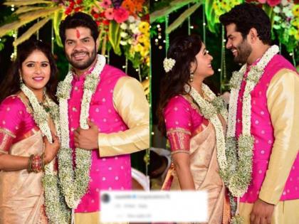 Akshaya deodhar ex boyfriend comment her engagement photo | पाठक बाईंच्या साखरपुड्याच्या फोटोंवरील एक्स बॉयफ्रेंडच्या कमेंटनं वेधलं नेटकऱ्यांचं लक्ष