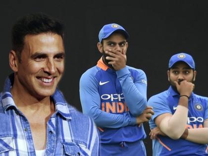 akshay kumar name two favourite indian cricketers from current team not rohit sharma or virat kohli | कोहली नाही, रोहित शर्माही नाही! अक्षय कुमार ‘या’ दोन क्रिकेटपटूंचा जबरा फॅन; तुम्ही ओळखली का नावे?