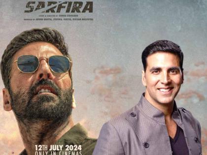 Finally the wait is over! The new poster of Akshay Kumar's 'Sarfira' is out | अखेर प्रतीक्षा संपली! अक्षय कुमारच्या 'सरफिरा'चे नवीन पोस्टर आलं समोर