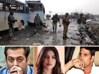Pulwama Terror Attack: Akshya Kumar, Salman Khan, Priyanka Chopra Bollywood Reactions On crpf Jawans Attack Pulwama | Pulwama Terror Attack : बॉलिवूड स्तब्ध! असा व्यक्त केला संताप!!