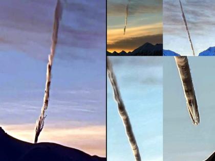 Strange cloud formations over Alaska spark wild conspiracy theories | इथे क्रॅश झालं एलिअन्सचं एअरक्राफ्ट? फोटो बघून हैराण झाले लोक