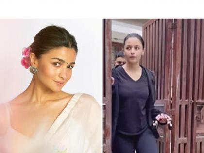 Alia Bhatt: After becoming a mother, Alia Bhatt started working out, fans were upset | Alia Bhatt : आई झाल्यानंतर आलिया भटनं वर्कआउटला केली सुरुवात, चाहते झाले नाराज