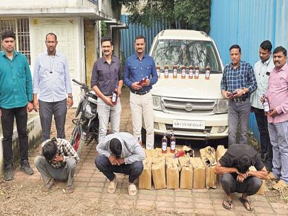 Bottle of expensive brand, bogus liquor inside; Alcohol adulteration, racket exposed in Chhatrapati Sambhajinagar | बाटली महागड्या ब्रँडची,आत हलकी दारू; छत्रपती संभाजीनगरात दारूत भेसळ करणारे रॅकेट