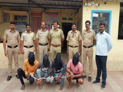 A gang of robbers who were preparing to rob a petrol pump were arrested | पेट्रोल पंपावर दरोडा टाकण्याच्या तयारीत असलेल्या दरोडेखोरांची टोळी जेरबंद