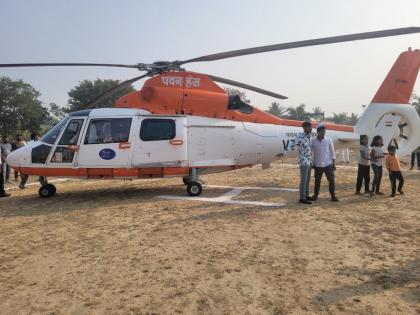 maharashtra assembly vidhan sabha election 2024 results eknath shinde directly sent a helicopter for Independent mla sharad sonawane | अपक्ष आमदार शरद सोनावणेसाठी एकनाथ  शिंदेंनीं थेट हेलिकॉप्टरच पाठवलं