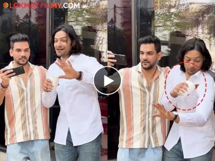 Coffee spilled on Ali Fazal as fan came to take selfie, video went viral | सेल्फी घ्यायला आलेल्या फॅनमुळे अली फजलवर सांडली कॉफी, व्हिडीओ व्हायरल