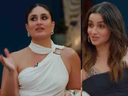 Kareena Kapoor made fun of Alia bhat s voice in talk show what women want | 'काय माहित तुझा आवाज चांगला आहे की नाही' करीना कपूरने आलियाच्या आवाजाची उडवली खिल्ली?