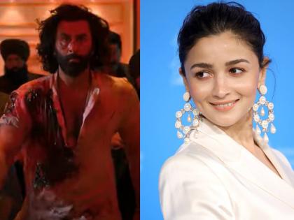 Alia bhatt reacts to Ranbir Kapoor movie Animal saw yesterday premiere of the movie | Animal च्या प्रीमिअरला रणबीर कपूर कुटुंबासोबत दिसला, आलियाने दिली पहिली प्रतिक्रिया