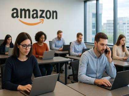 amazon has a new rule Close watch' on employees between 9 and 5, 'phonafoni' will also be taken into account; 'Save money' policy in Amazon | 'पैसे बचाओ' पॉलिसी! ९ ते ५ दरम्यान कर्मचाऱ्यांवर 'वॉच', 'फोनाफोनी'चाही घेणार 'हिशेब'; Amazon मध्ये काय घडतंय? amazon has a new rule Close watch' on employees between 9 and 5, 'phonafoni' will also be taken into account; 'Save money' policy in Amazon | 'पैसे बचाओ' पॉलिसी! ९ ते ५ दरम्यान कर्मचाऱ्यांवर 'वॉच', 'फोनाफोनी'चाही घेणार 'हिशेब'; Amazon मध्ये काय घडतंय?
