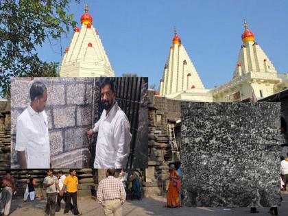 A twelfth century Yadava inscription found in the Ambabai Mandir of Kolhapur | कोल्हापूरच्या अंबाबाई मंदिरात आढळला बाराव्या शतकातील यादवकालीन शिलालेख