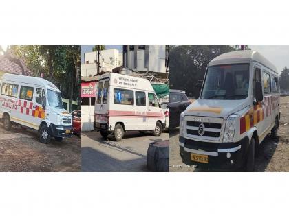 Ambulance seen on bar, dhaba in amravati; incident revealed during sting operation | ॲम्ब्युलन्स निघाल्या बार, ढाब्यावर; परवानगी कुणाची??