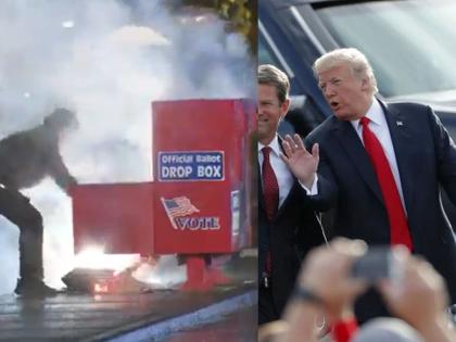 Ballot boxes suddenly catch fire in America; The FBI began investigating before the election  | अमेरिकेत मतपेट्यांना अचानक लागतेय आग; निवडणुकीपूर्वी FBI तपासाला लागली 