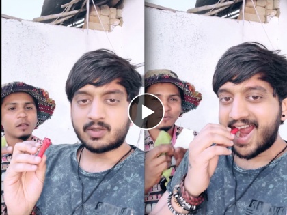 marathi actor amey wagh eat hibiscuss flower shared video and benefits | अरे देवा! अमेय वाघने खाल्लं जास्वंदाचं फूल, व्हिडिओ शेअर करत म्हणतो- "माझ्या पोटात..."