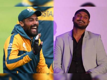 T20 World Cup, India vs Pakistan : Mohammad Amir teases Harbhajan Singh, Indian spinner give epic reply, See what happened  | शाहिद आफ्रिदीचं नाव पुढे करत पाकिस्तानी गोलंदाजानं कळ काढली; Harbhajan Singhनं त्याची लाज काढली!