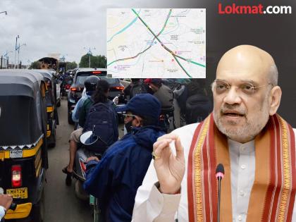 Pune traffic: Traffic changes due to Amit Shah Pune visit; Ambulance stuck in traffic jam at Dhaiari Phata | Pune traffic : केंद्रीय गृहमंत्र्यांच्या दौऱ्यामुळे वाहतूक बदल; धायरी फाट्यावर रुग्णवाहिका वाहतूक कोंडीत अडकली Pune traffic: Traffic changes due to Amit Shah Pune visit; Ambulance stuck in traffic jam at Dhaiari Phata | Pune traffic : केंद्रीय गृहमंत्र्यांच्या दौऱ्यामुळे वाहतूक बदल; धायरी फाट्यावर रुग्णवाहिका वाहतूक कोंडीत अडकली
