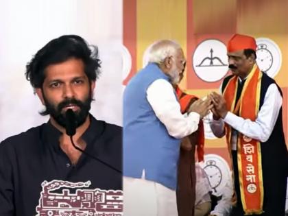 maharashtra assembly vidhan sabha election 2024 shiv sena shinde group mahayuti candidate sada sarvankar meet pm modi at shivaji park rally | अमित ठाकरेंची कोंडी? सदा सरवणकर थेट पंतप्रधान मोदींना भेटले; वाकून नमस्कार केला अन्...