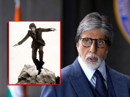 When Amitabh Bachchan jumped from 30 feet for an action scene said no harness no vfx | जेव्हा अ‍ॅक्शन सीनसाठी ३० फूटांवरुन अमिताभ बच्चन यांनी मारली होती उडी; म्हणाले, "ना हारनेस, ना VFX..."