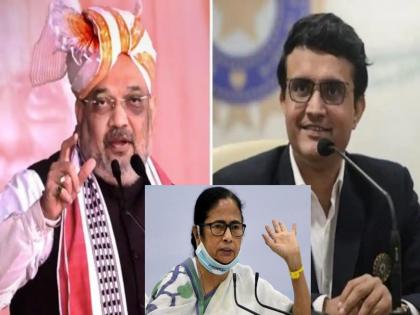 Amit Shah to meet Sourav Ganguly? Mamata Banerjee's advice to Dada before the meeting, said ... | अमित शाहा सौरव गांगुलींची भेट घेणार? भेटीपूर्वी ममता बॅनर्जींनी दादाला दिला असा सल्ला, म्हणाल्या...