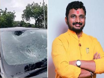 Raj Thackeray Vs Ajit Pawar: MNS workers broke Amol Mitkari's car in Akola | 'सुपारीबाज ते घासलेट चोर', मनसे-राष्ट्रवादीत जुंपली; मनसैनिकांनी मिटकरींची गाडीच फोडली