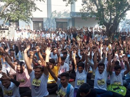 Thousands of students from Ambanagari of Amravati ran in 'PM Skill Run' | कौशल्य शिक्षणाचा जागर! 'पीएम स्कील रन'मध्ये धावले अमरावतीच्या अंबानगरीचे हजारो विद्यार्थी-विद्यार्थिनी