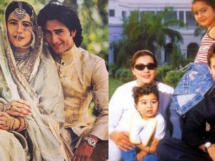 amrita singh did not let meet kids sara ali khan and ibrahim ali khan to saif ali khan this was the reason | घटस्फोटानंतर सैफला नव्हती मुलांना भेटायची परवानगी; अमृता सिंगने घेतला होता मोठा निर्णय,कारण..