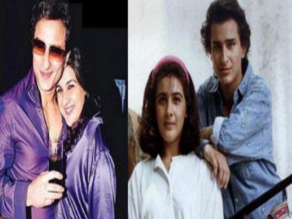 saif ali khan apologize to wife amrita singh in front of camera for this reason |  अन् सैफ अली खानने अमृता सिंगची कॅमे-यासमोर मागितली होती माफी, हे होते कारण