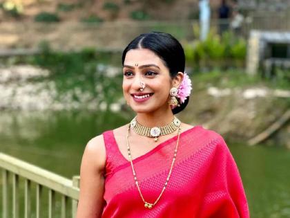tv actress amruta pawar new photoshoot husband romantic comment | 'आशिर्वाद तुझा...' फेम अभिनेत्री अमृता पवारचं सुंदर फोटोशूट, नवऱ्याच्या रोमँटिक कमेंटने वेधलं लक्ष