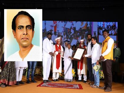 Annabhau Sathe was given a posthumous DLit in MGM convocation | साहित्यरत्न अण्णाभाऊ साठे यांना मरणोत्तर डीलिट प्रदान, सन्मानाने कुटुंबिय भावनिक