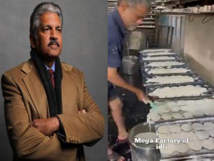 Anand Mahindra Video : A new method of making idli video shared by Anand Mahindra; Just have a look | Anand Mahindra Video : इडली बनवण्याची नवीन पद्धत Anand Mahindra यांनी शेअर केला व्हिडिओ; एकदा पाहाच...