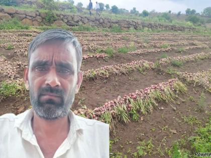 Victim of unseasonal rains; Onion crop washed away, farmer in financial crisis ends his life | अवकाळी पावसाचा बळी; कांदा पिक वाहून गेलं, आर्थिक संकटातील शेतकऱ्याने जीवन संपवलं Victim of unseasonal rains; Onion crop washed away, farmer in financial crisis ends his life | अवकाळी पावसाचा बळी; कांदा पिक वाहून गेलं, आर्थिक संकटातील शेतकऱ्याने जीवन संपवलं