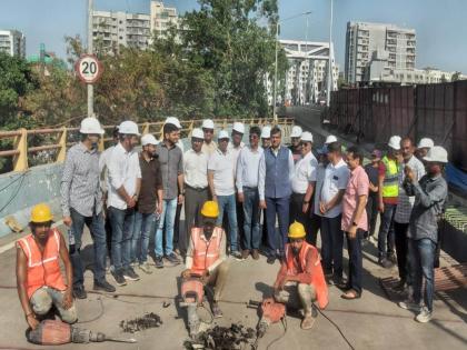 andheri gokhale barfiwala bridge connection finally started efforts to open the bridge by the end of june | गोखले-बर्फीवाला पुलाची जोडणी अखेर सुरू; जूनअखेरपर्यंत पूल खुले करण्याचे प्रयत्न