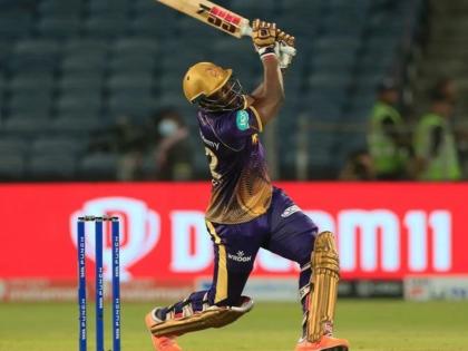 IPL 2022 LSG vs KKR Live Updates : Andre Russell is out for a 19-ball 45 runs with 3 four and 5 sixes! Avesh Khan gets the big wicket, Video  | Andre Russell IPL 2022 LSG vs KKR Live Updates : ६,६,६,६,६,४,४,४; आंद्रे रसेलचं वादळ घोंगावलं, लखनौच्या गोलंदाजांना धु धु धुतलं अन्... Video  