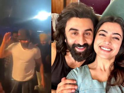 ranbir kapoor dances on iconic songs during animal movie wrap up party video viral | 'बन ठन चली', 'छैय्या छैय्या' गाण्यांवर रणबीर कपूर थिरकला, 'अ‍ॅनिमल' च्या रॅपअप पार्टीत धम्माल