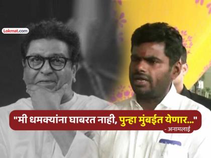 "मुंबईला आंतरराष्ट्रीय शहर म्हटल्याचा अर्थ असा नाही की..."; अनामलाई यांचे राज ठाकरेंना उत्तर - Marathi News | bjp annamalai responding to MNS Chief Raj Thackeray remarks against him over mumbai city | Latest News at Lokmat.com