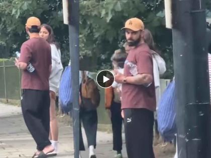 anushka sharma virat kohli video from london anushka was carrying Akaay in her arms | अकायला कडेवर घेऊन उभी अनुष्का, बाजूला असलेल्या विराटने दिला 'अँग्री लूक'! Video व्हायरल