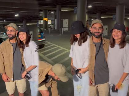 Virat kohli brutally angry on anushka sharma for weirdness in public place virat kohli angry on anushka sharma | Virat Anushka Video: एअरपोर्टवर लहान मुलांप्रमाणे वागू लागली अनुष्का शर्मा, चिडलेल्या विराटने असं संभाळली परिस्थिती