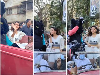 Anushka Sharma video viral she arriving in swanky car causing unnecessary traffic jam on streets | अनुष्का शर्मामुळे ट्रॅफिक जाम; ज्यूनियर जया बच्चन म्हणत नेटिझन्सने केले ट्रोल