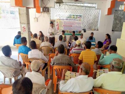 'Emphasis on cultivation of nutritious cereals'; Agriculture Department appeal to farmers in nandgaon village | 'पौष्टिक तृणधान्याच्या लागवडीवर भर द्या'; कृषी विभागाचे शेतकऱ्यांना आवाहन