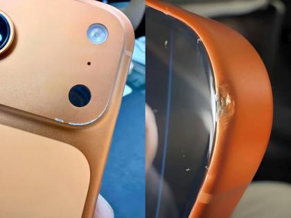 Apple iPhone 17, aluminum body starts showing its colors; people take it as saffron... one scratch and whole look gone | अ‍ॅपल आयफोन १७, अ‍ॅल्युमिनिअम बॉडीने आपले रंग दाखवायला सुरुवात केली; लोकांनी भगवा म्हणून घेतला...