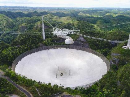 Tears in the eyes of researchers due to arecibo telescope | संशोधकांच्या डोळ्यांत पाणी